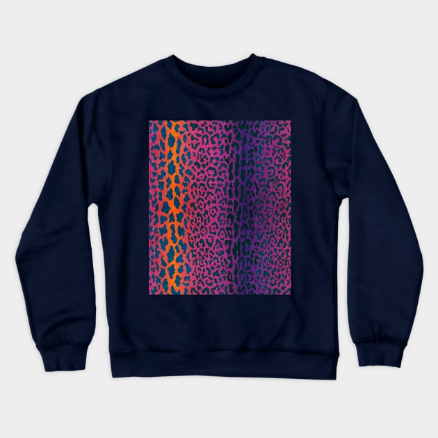 Animalier- Leopard Print- Bright Crewneck Sweatshirt by Pamelandia